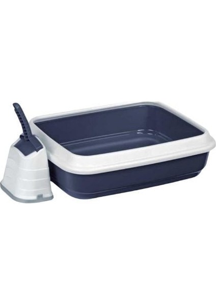 Imac Duo Kürekli Açık Kedi Tuvaleti Mavi 59X40X28 cm fiyatları