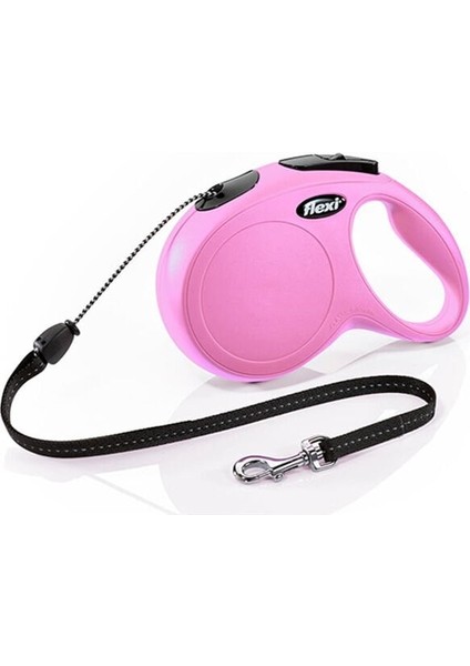 Flexi New Classic Ip Otomatik Köpek Gezdirme Tasması Medium Pembe 8 mt fiyatları