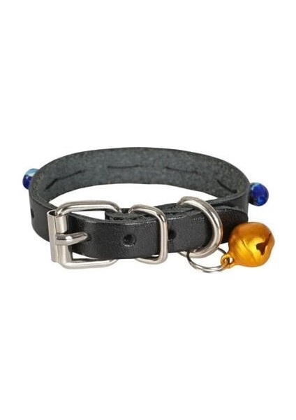 Cattie Boncuklu Deri Küçük Irk Köpek ve Kedi Boyun Tasması Xsmall Siyah 1X12-16 cm indirimleri