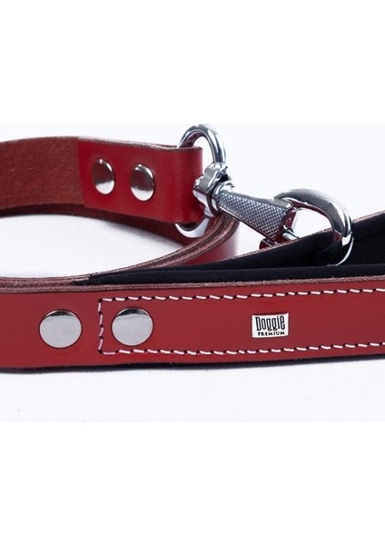 Doggie Konfor Deri Köpek Gezdirme Tasması Medium Kırmızı 3X100 cm modelleri