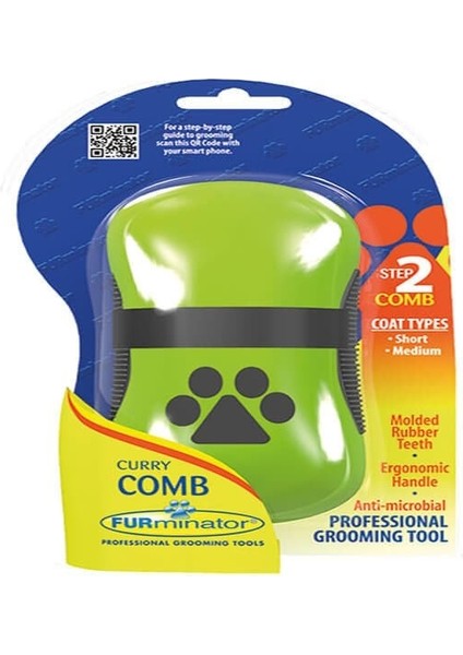 Furminator Curry Köpek Masaj ve Yıkama Fırçası