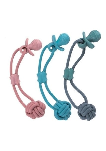 Eastland Tpr Ipli Emzik Plastik Köpek Çiğneme Oyuncağı 38 cm