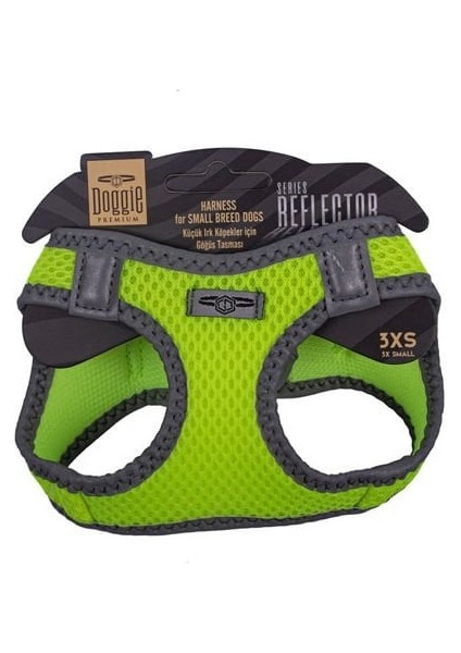 Doggie Havalı Dokuma Reflektör Küçük Irk Köpek Göğüs Tasması Xxxsmall Sarı 22-26 cm indirimleri