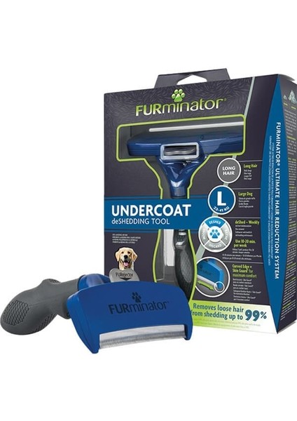 Furminator Kolay Temizlenen Uzun Tüylü Köpek Tüy Tarağı Large fiyatları