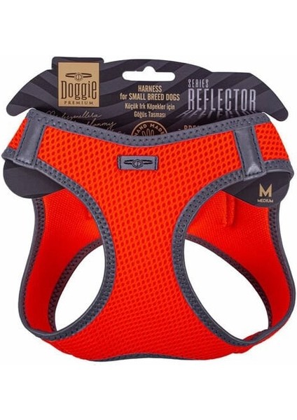 Doggie Havalı Dokuma Reflektör Küçük Irk Köpek Göğüs Tasması Medium Turuncu 38-44 cm indirimleri