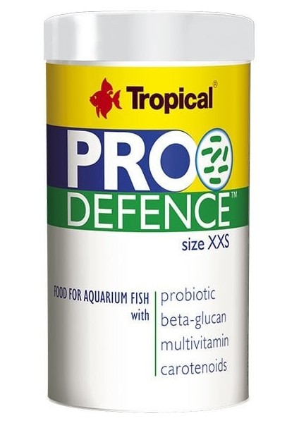 Tropical Pro Defence Xxsmall Prebiyotik Katkılı Yavru ve Genç Balık Yemi 100 ml 70 gr fiyatları