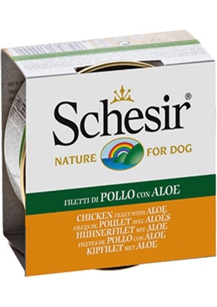 Schesir Aloevera ve Tavuklu Jöleli Konserve Köpek Maması 150 gr fiyatları