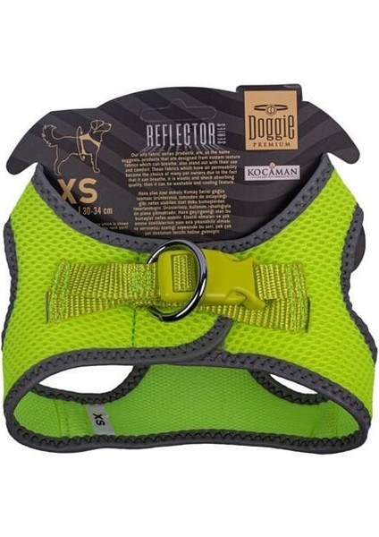 Doggie Havalı Dokuma Reflektör Küçük Irk Köpek Göğüs Tasması Xsmall Sarı 30-34 cm fiyatları