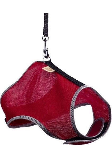 Cattie Havalı Dokuma Kedi Göğüs ve Gezdirme Takımı Large Kırmızı 1.5X30-40 cm modelleri