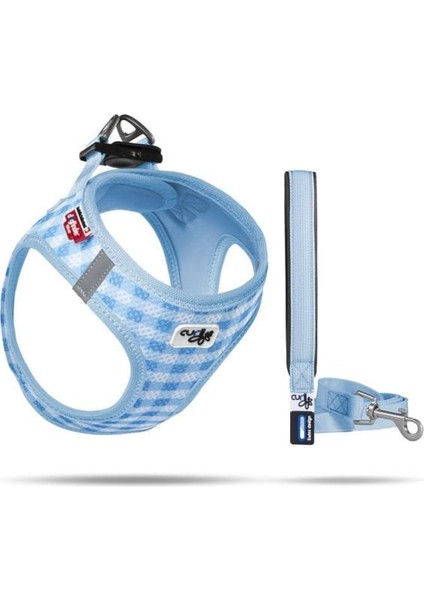 Curli Vest Air-Mesh Köpek Göğüs Tasması Mavi Ekose Xxxsmall 26-30 cm fiyatları