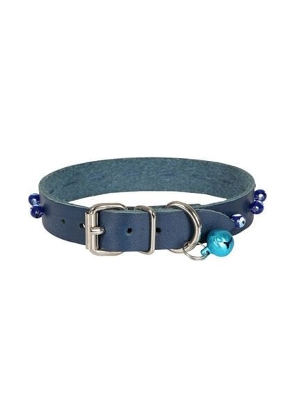 Cattie Boncuklu Deri Küçük Irk Köpek ve Kedi Boyun Tasması Xlarge Royal Mavi 1.5X26-30 cm fiyatları