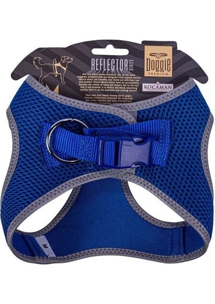 Doggie Havalı Dokuma Reflektör Küçük Irk Köpek Göğüs Tasması Medium Mavi 38-44 cm fiyatları