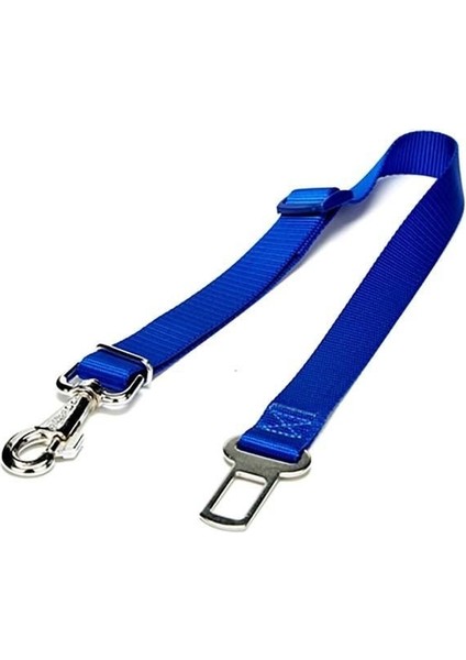 Doggie Dokuma Emniyet Kemerli Köpek Gezdirme Tasma Aparatı Medium Mavi 2.5X50-80 cm