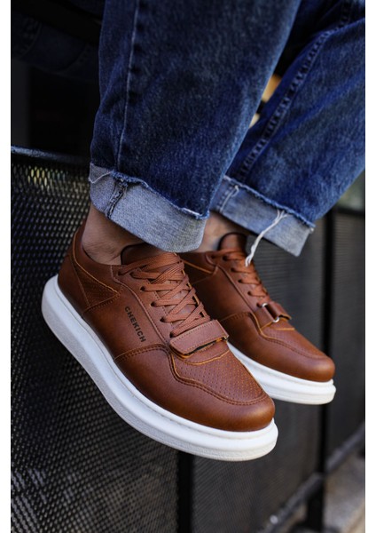 Flatline Premium Erkek Sneakers Taba