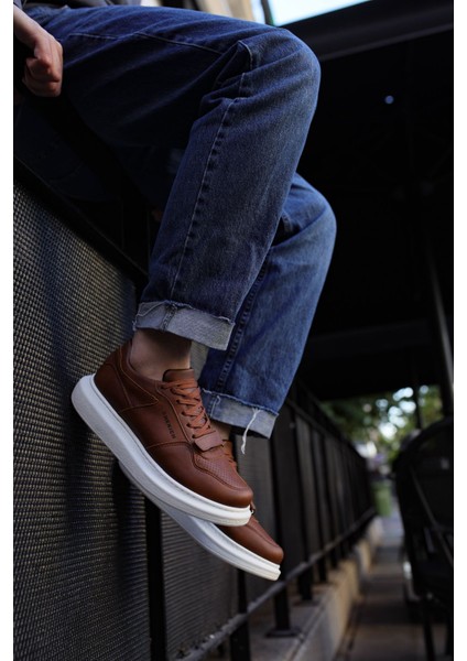 Flatline Premium Erkek Sneakers Taba modelleri