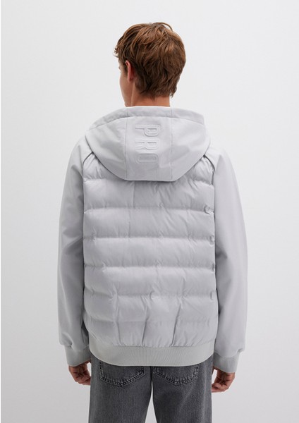 Mavi Pro Logo Reflektör Detaylı Gri Ceket 0110559-70075