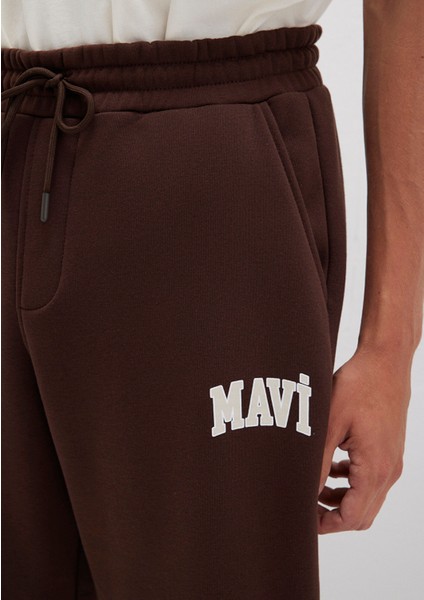 Mavi Logo Baskılı Kahverengi Eşofman Altı 0010207-70251