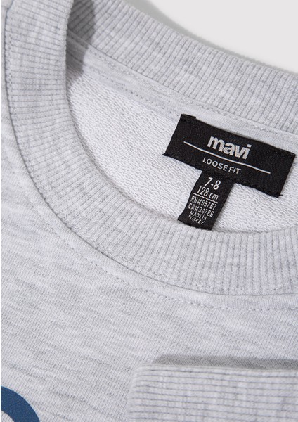 Playstation Baskılı Gri Sweatshirt 6S10132-88467