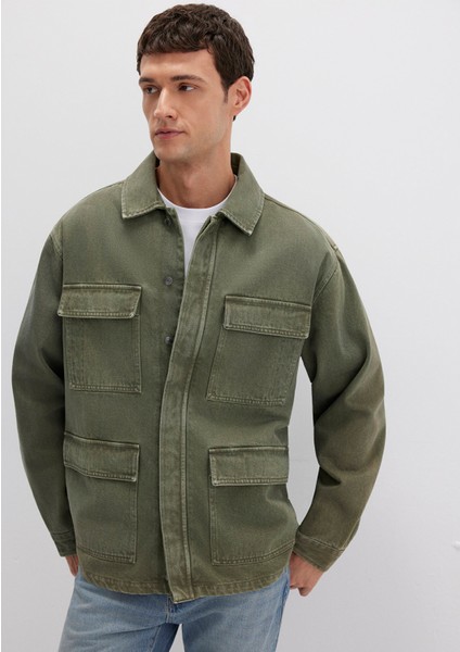 Cep Detaylı Haki Ceket 0110510-71581