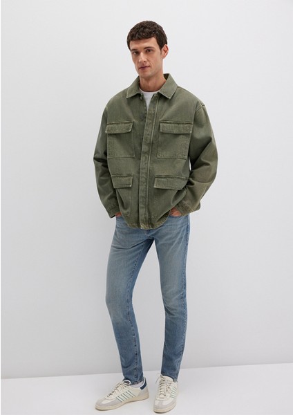 Cep Detaylı Haki Ceket 0110510-71581 fiyatları