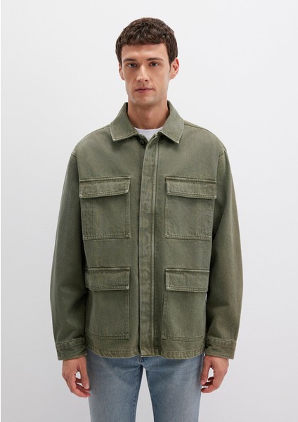 Cep Detaylı Haki Ceket 0110510-71581 fırsatları