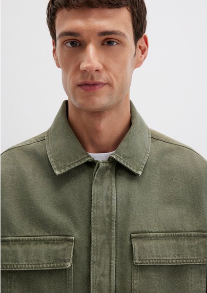 Cep Detaylı Haki Ceket 0110510-71581