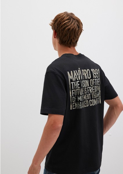 Mavi Pro Baskılı Siyah Tişört 0613078-900 fiyatları