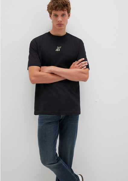 Mavi Pro Baskılı Siyah Tişört 0613078-900 modelleri