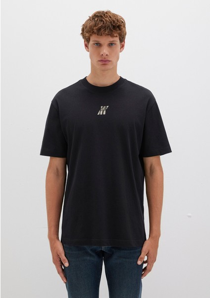 Mavi Pro Baskılı Siyah Tişört 0613078-900 fırsatları