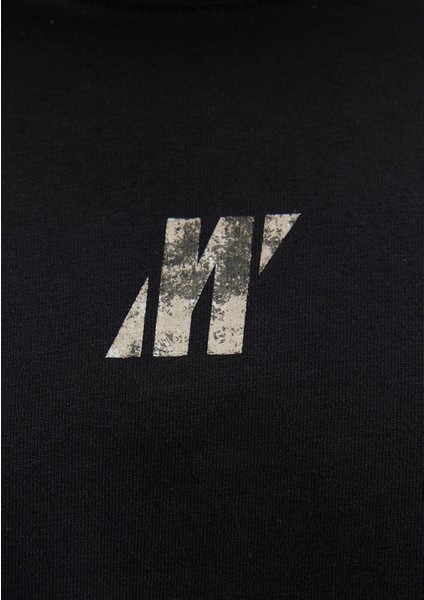 Mavi Pro Baskılı Siyah Tişört 0613078-900