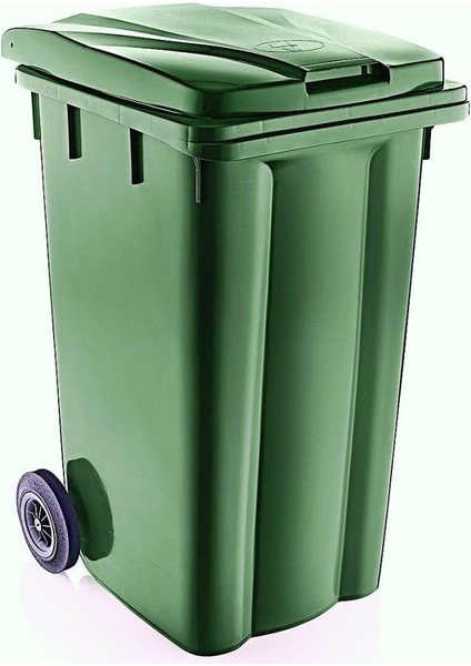 SY-6511 Eko Tekerlekli Kapaklı Plastik Çöp Konteyneri 240 Lt Yeşil