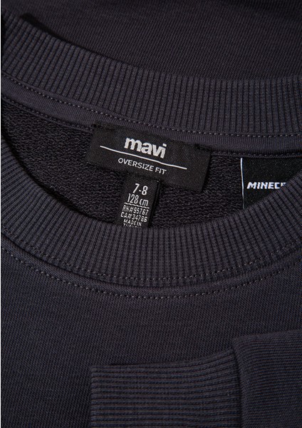 Minecraft Baskılı Antrasit Sweatshirt 6S10129-70087