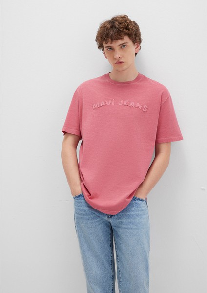 Mavi Jeans Baskılı Pembe Tişört 0612953-71079