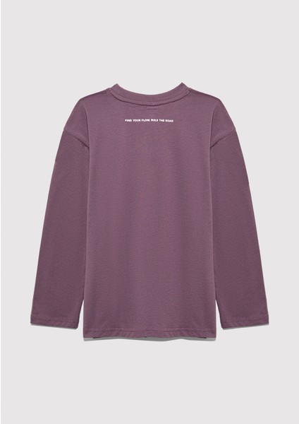 Baskılı Mor Tişört 6610366-70656 indirimleri