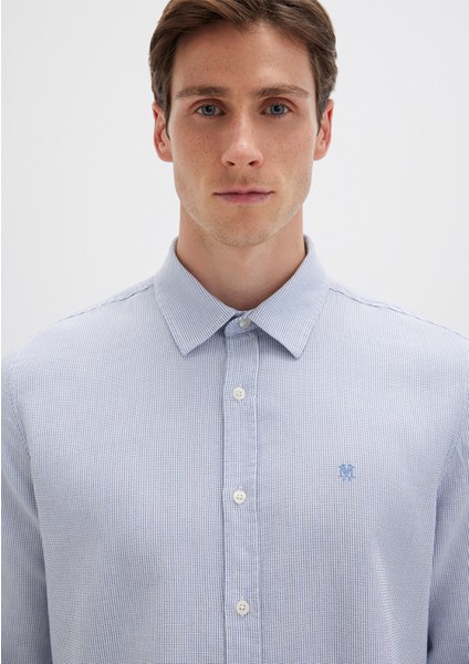 Çizgili Mavi Gömlek 0211653-90862 indirimleri