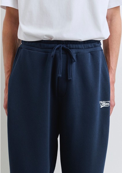 Mavi Baskılı Lacivert Eşofman Altı 0010512-70497