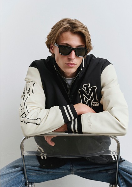 Mavi Baskılı Kolej Ceket 0110326-900