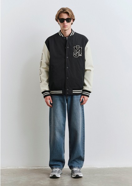 Mavi Baskılı Kolej Ceket 0110326-900