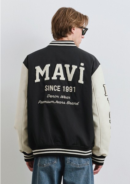 Mavi Baskılı Kolej Ceket 0110326-900