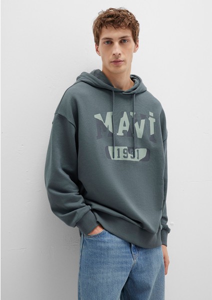 Mavi Baskılı Yeşil Sweatshirt 0S10301-71598 fiyatları