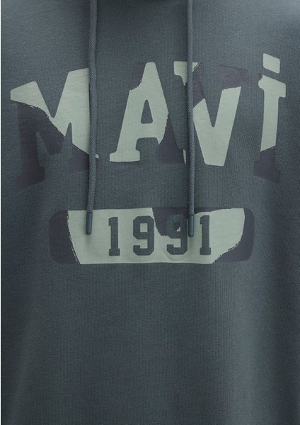 Mavi Baskılı Yeşil Sweatshirt 0S10301-71598
