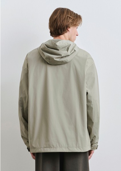 Kapüşonlu Yeşil Ceket 0110551-71484 fırsatları