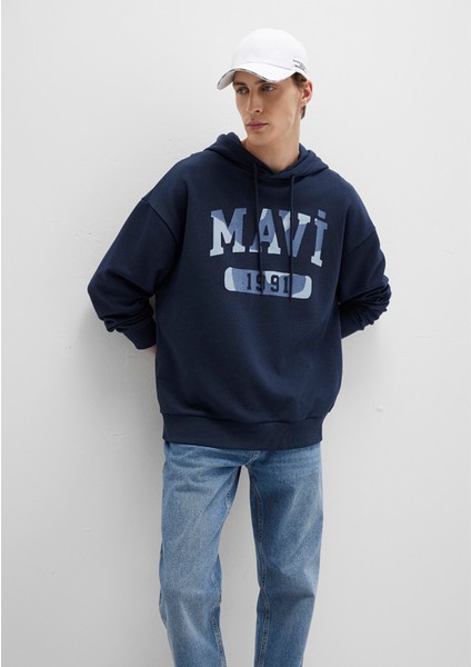 Mavi Baskılı Lacivert Sweatshirt 0S10301-70490 modelleri
