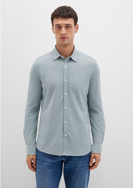 Yeşil Örme Gömlek 0211513-70131 fırsatları