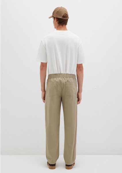 Dikiş Detaylı Bej Pantolon 0010477-86749 indirimleri