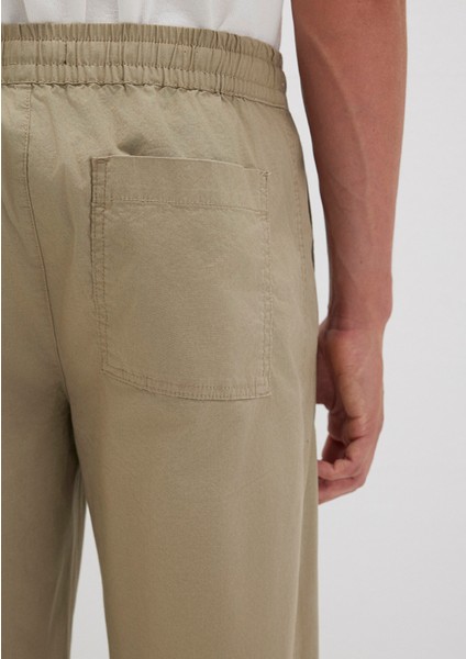 Dikiş Detaylı Bej Pantolon 0010477-86749