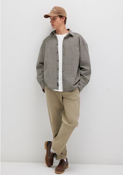 Dikiş Detaylı Bej Pantolon 0010477-86749