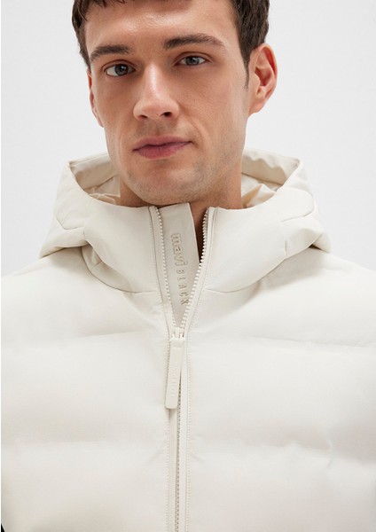 Kapüşonlu Ekru Şişme Yelek 0110619-70134 indirimleri