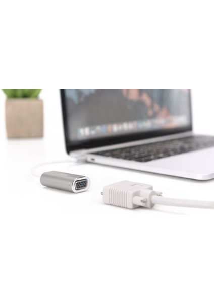 Digitus USB 3.0 (Usb Tip C) &lt;-&gt; VGA Grafik Adaptörü&lt;br&gt; giriş: 1 x USB Tip C Erkek (Bilgisayar Bağlantısı) &lt;br&gt; çıkış: 1 x VGA (HD15) Dişi (Full Hd) &lt;br&gt; alüminyum&lt;br&gt; di