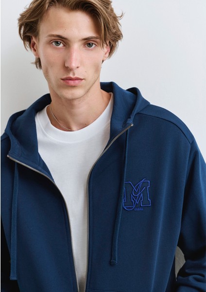 Fermuarlı Kapüşonlu Lacivert Sweatshirt 0S10392-89353 indirimleri